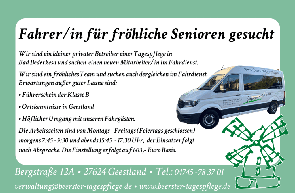 Fahrer gesucht!